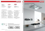 Download Katalog MIELE (pdf) - Tischlerei Gasser