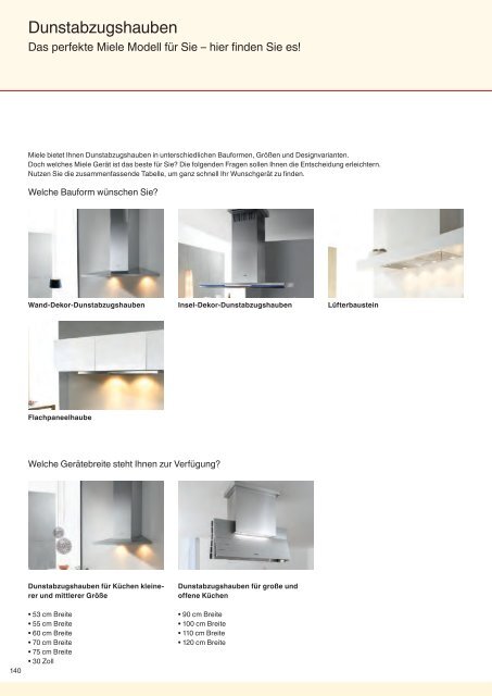 Download Katalog MIELE (pdf) - Tischlerei Gasser