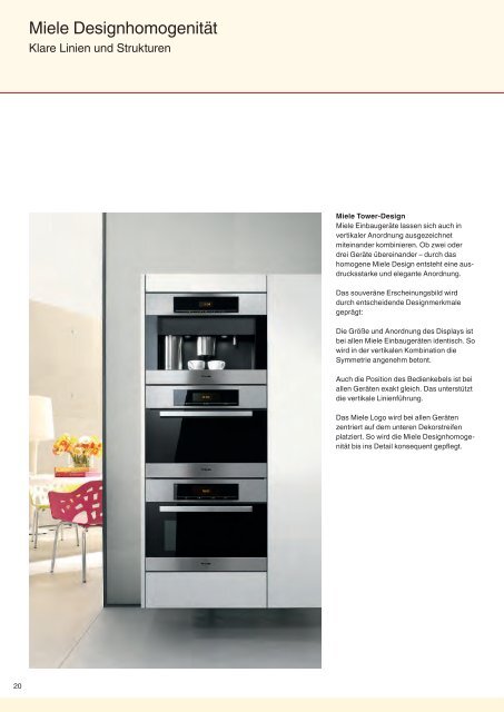 Download Katalog MIELE (pdf) - Tischlerei Gasser