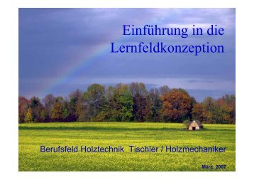 Einführung in die Lernfeldkonzeption - VHK Baden-Württemberg eV