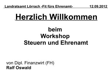"Steuern und Ehrenamt" von Ralf Oswald (PDF - Landkreis LÃ¶rrach