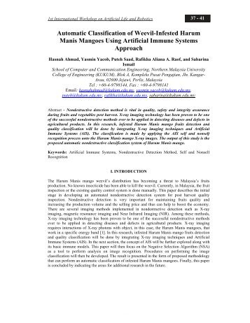 Automatic Classification of Weevil-Infested Harum Manis Mangoes ...