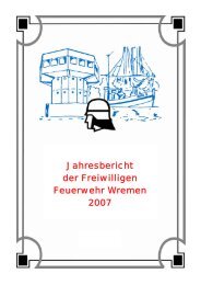 Jahresbericht der Freiwilligen Feuerwehr Wremen 2007