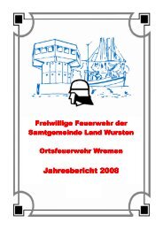 Jahresbericht 2008 - Freiwillige Feuerwehr Wremen