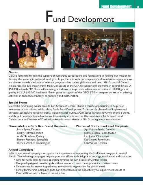 2009 Annual Report - Girl Scouts of Central Illinois