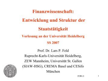 Folien 8 (Staatsausgabenwachstum) - Ruprecht-Karls-Universität ...