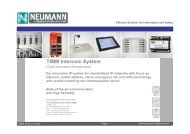 TIMM Intercom System - Neumann Elektronik