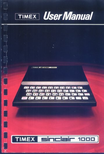 Timex/Sinclair 1000 Instruction Manual - larwe.com