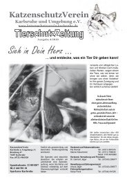 Sieh in Dein Herz … - KatzenschutzVerein Karlsruhe und ...