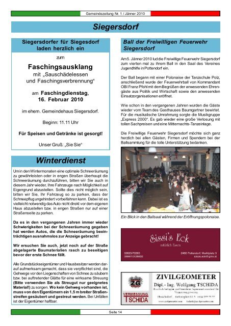 Gemeindezeitung - Marktgemeinde Pottendorf