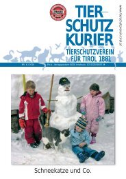 tierschutz-kurier - Tierschutzverein für Tirol