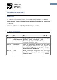 Information zum Thema Knie-Operation - Tierklinik Hofheim