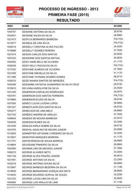 SSA1-RESULTADO