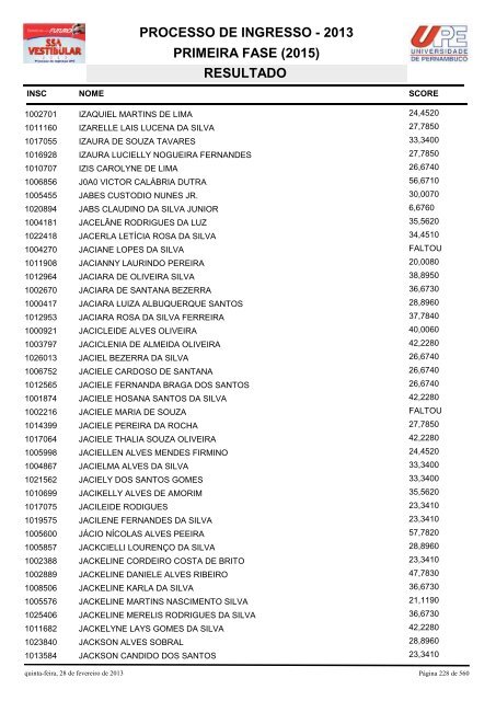 SSA1-RESULTADO