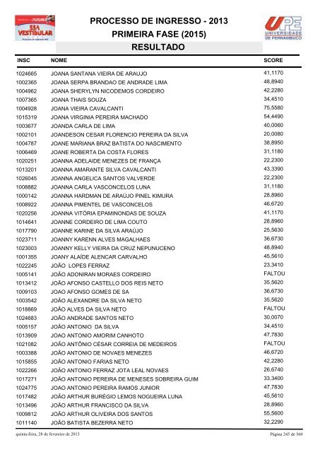 SSA1-RESULTADO