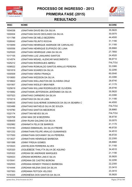 SSA1-RESULTADO