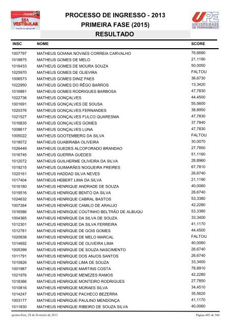 SSA1-RESULTADO