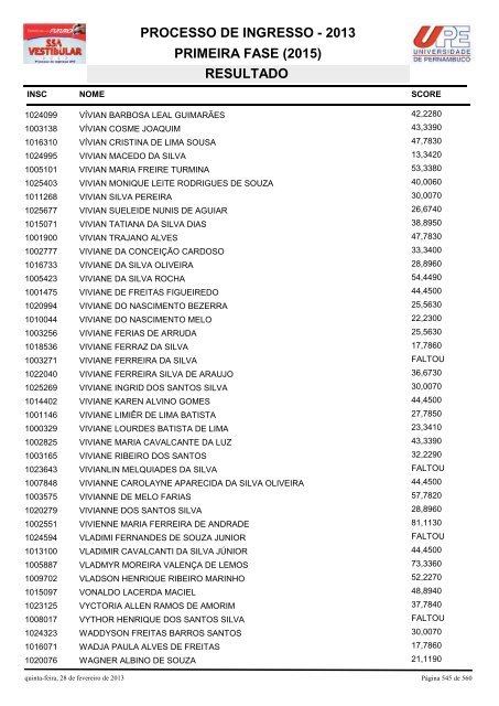 SSA1-RESULTADO