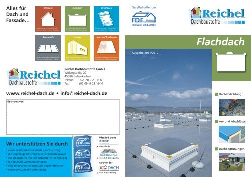 FDF Flachdach Katalog Dateigröße: 6,6MB - Reichel Dachbaustoffe