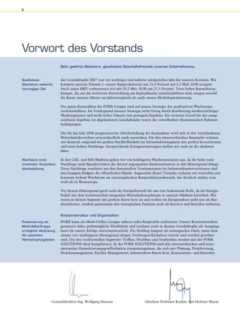 Jahresfinanzbericht 2007 - Porr