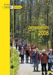 Spezielles im 2008 - Aargauer Wanderwege