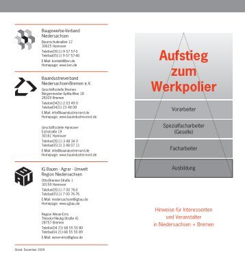 Aufstieg zum Werkpolier - Baugewerbe-Verband Niedersachsen