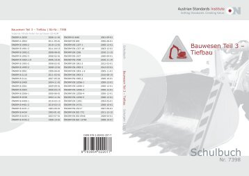 Bauwesen 3.Teil − Tiefbau - Austrian Standards plus