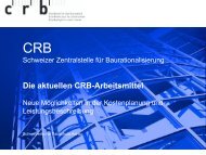 Die aktuellen CRB-Arbeitsmittel - bei der Schweizerischen ...