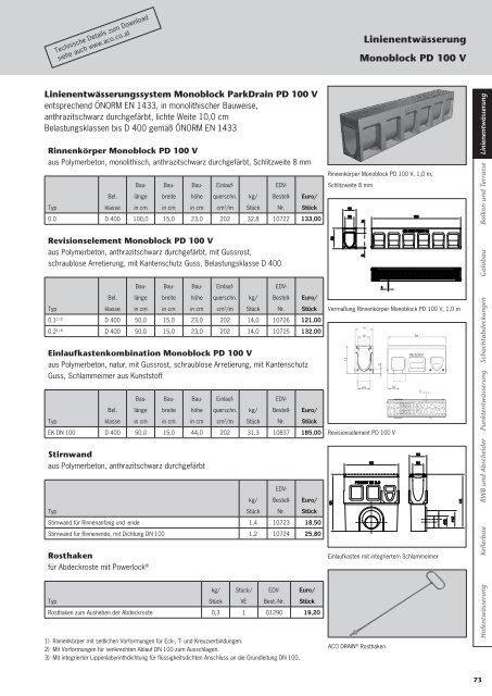 Preisliste 2013