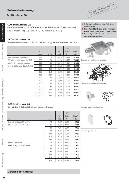 Preisliste 2013