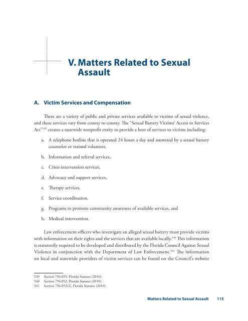 Florida Sexual Violence Benchbook - Florida Council Against ...