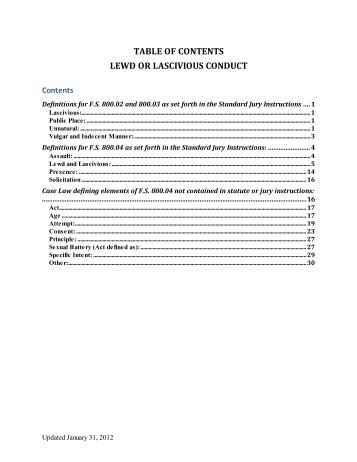 Lewd Conduct (section 800.04) - Locatethelaw.org