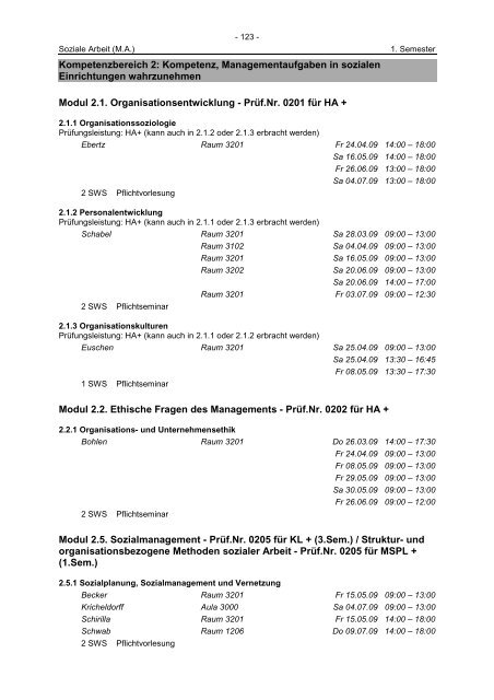 Sommersemester 2009 ‹download pdf› - Katholische Hochschule ...