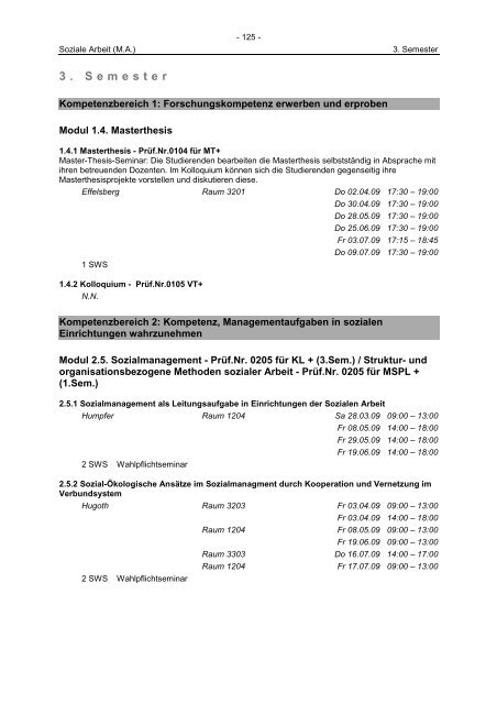 Sommersemester 2009 ‹download pdf› - Katholische Hochschule ...