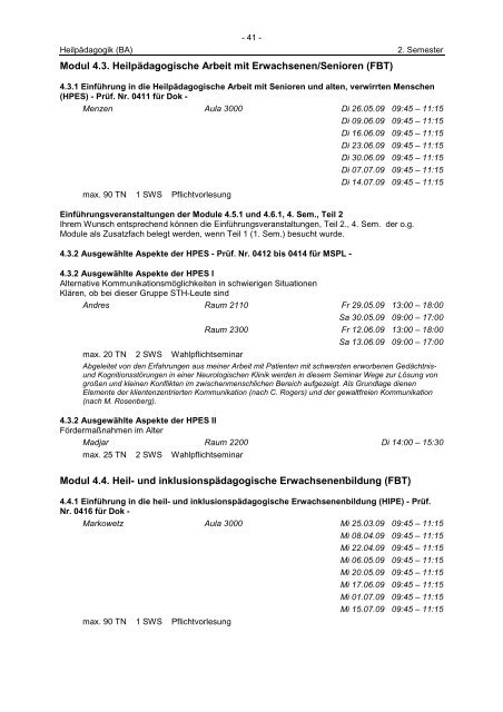 Sommersemester 2009 ‹download pdf› - Katholische Hochschule ...