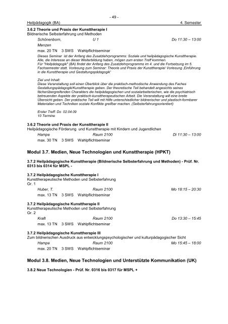 Sommersemester 2009 ‹download pdf› - Katholische Hochschule ...