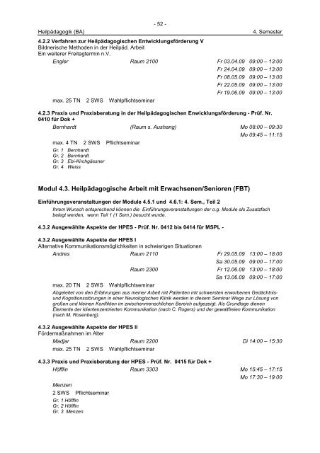 Sommersemester 2009 ‹download pdf› - Katholische Hochschule ...