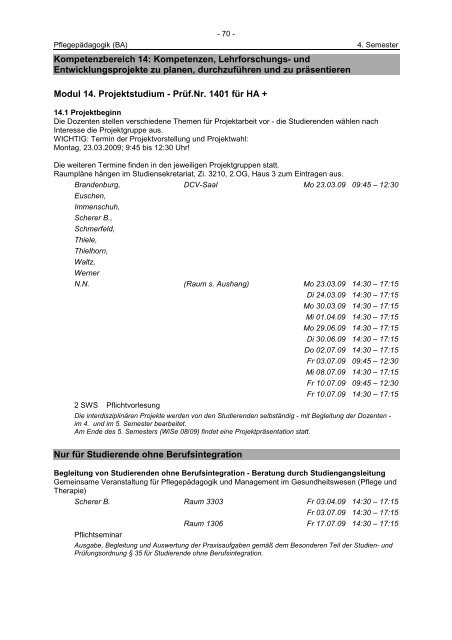 Sommersemester 2009 ‹download pdf› - Katholische Hochschule ...