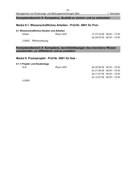 Sommersemester 2009 ‹download pdf› - Katholische Hochschule ...