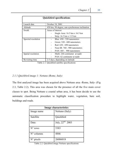 TOR VERGATA UNIVERSITY UNSUPERVISED CLASSIFICATION ...