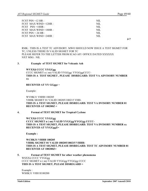 afi met bulletins exchange (ambex) handbook - ICAO