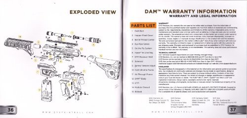 TABLE OF CONTENTS - Paintball Veckring