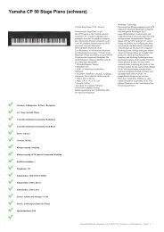Yamaha CP 50 Stage Piano (schwarz)