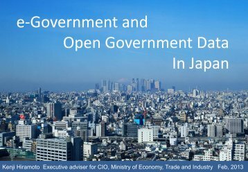 e-Government and Open Government Data In Japan