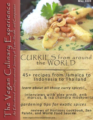 Table Of Contents - Vegan Culinary Experience