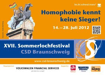 Homophobie kennt keine Sieger! - CSD Braunschweig