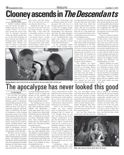 November 17 - The Georgetown Voice