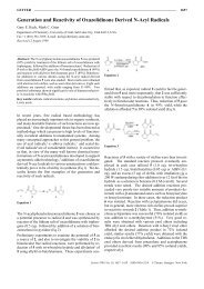 Generation and Reactivity of Oxazolidinone Derived N-Acyl Radicals