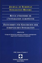 Journal Of European Integration History Revue Dhistoire De