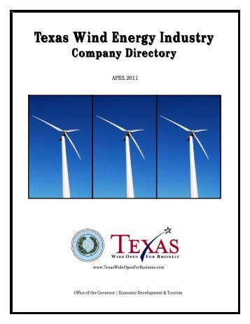 Texas Wind Energy Industry Company Directory
